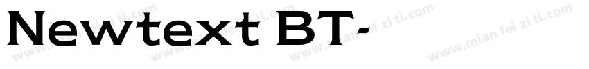 Newtext BT字体转换